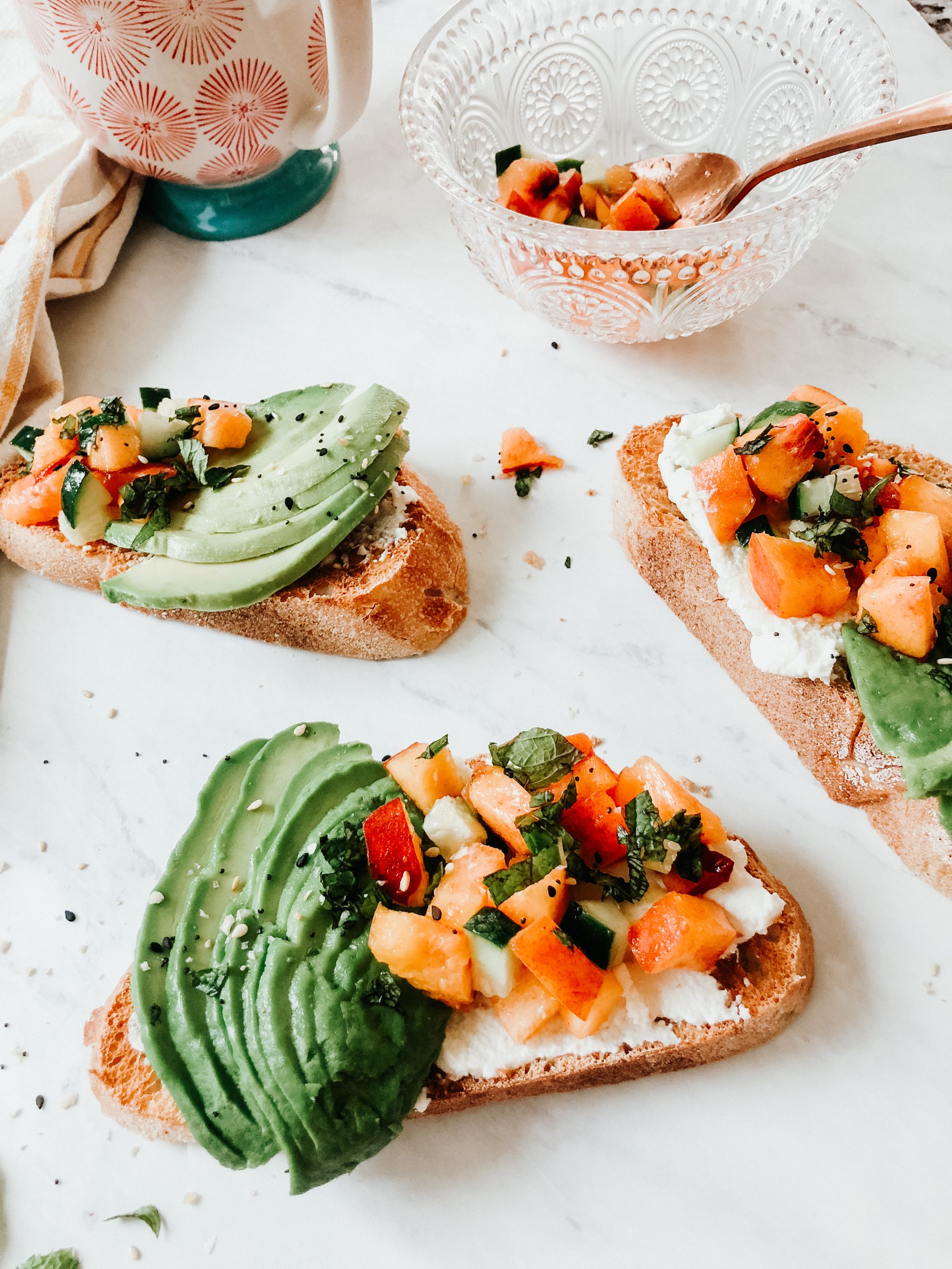 Peach Chutney Avocado Toast