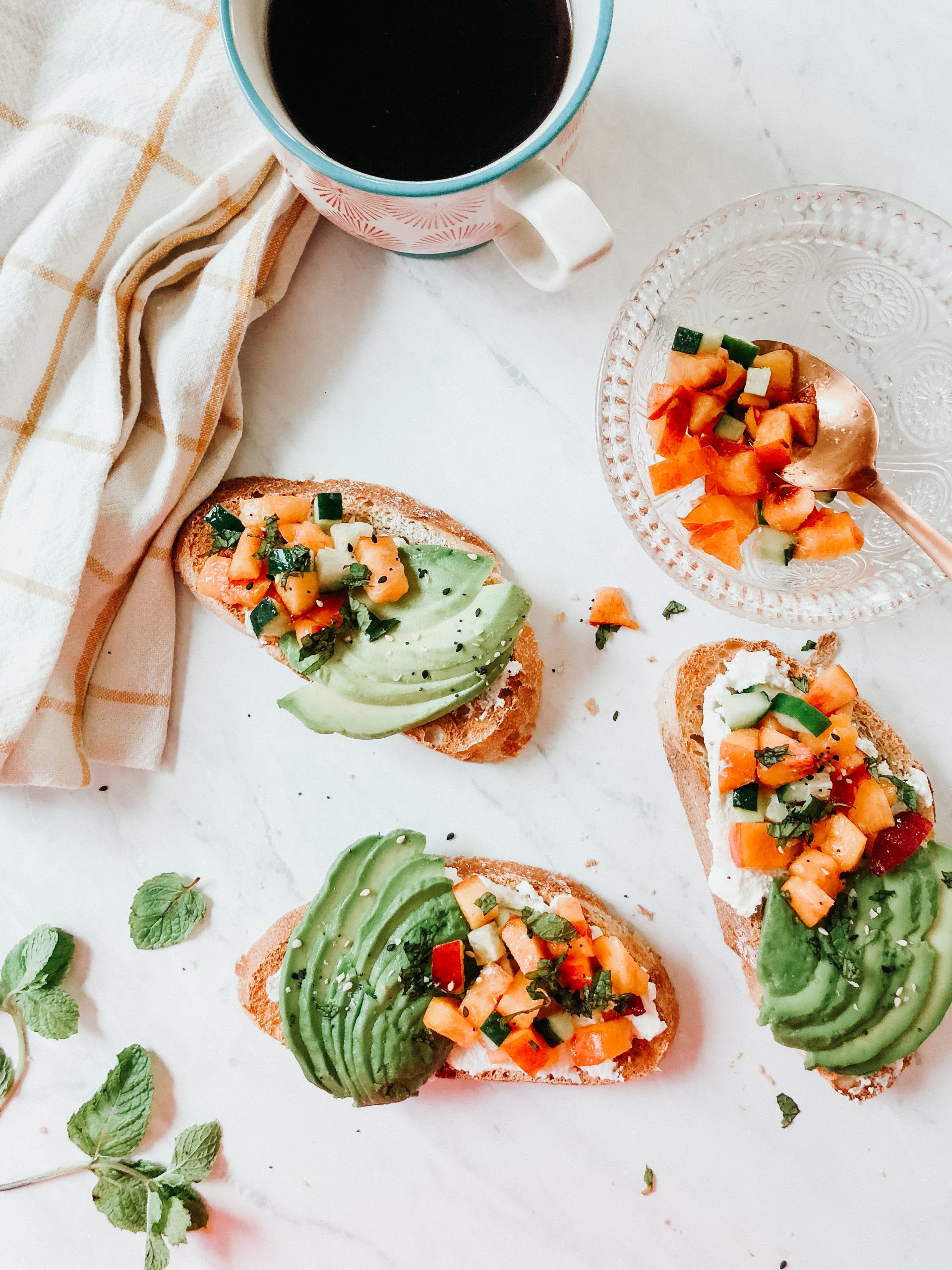Peach Chutney Avocado Toast